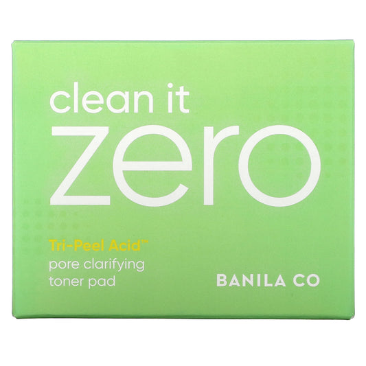 Banila Co., Clean It Zero, Tri-Peel Acid Pore Clarifying Toner Pad
