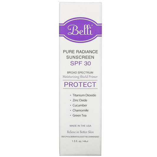 Belli Skincare, Pure Radiance Sunscreen, SPF 30 (44 ml)