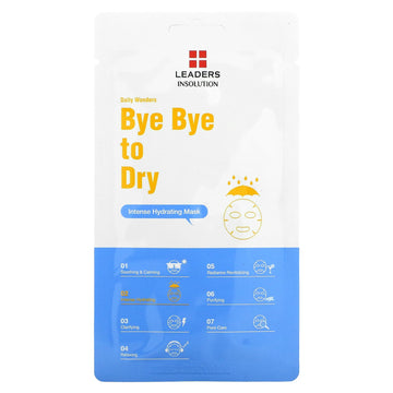 Leaders, Daily Wonders, Bye Bye to Dry, Intense Hydrating Beauty Mask, 0.84 fl oz (25 ml)