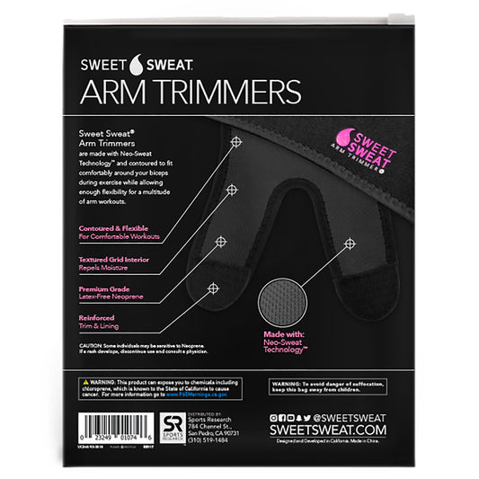 Sports Research, Sweet Sweat Arm Trimmers, Unisex-Regular