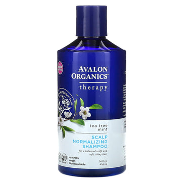 Avalon Organics, Scalp Normalizing Shampoo, Therapy, Tea Tree Mint