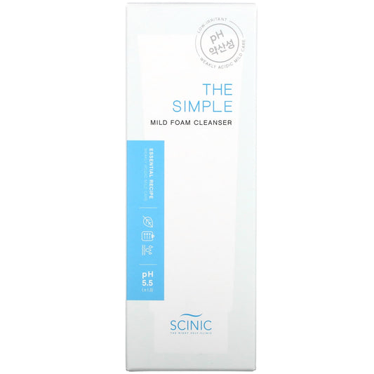 Scinic, The Simple Mild Foam Cleanser, pH 5.5 (120 ml)