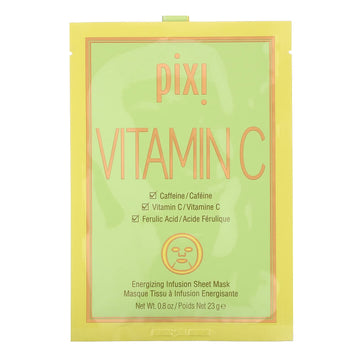 Pixi Beauty, Vitamin C, Energizing Infusion Beauty Sheet Mask, 0.8 oz (23 g) Each