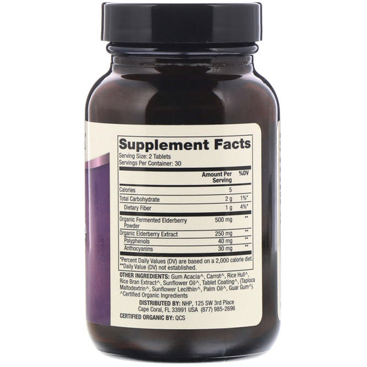 Dr. Mercola, Organic Fermented Elderberry,  Tablets