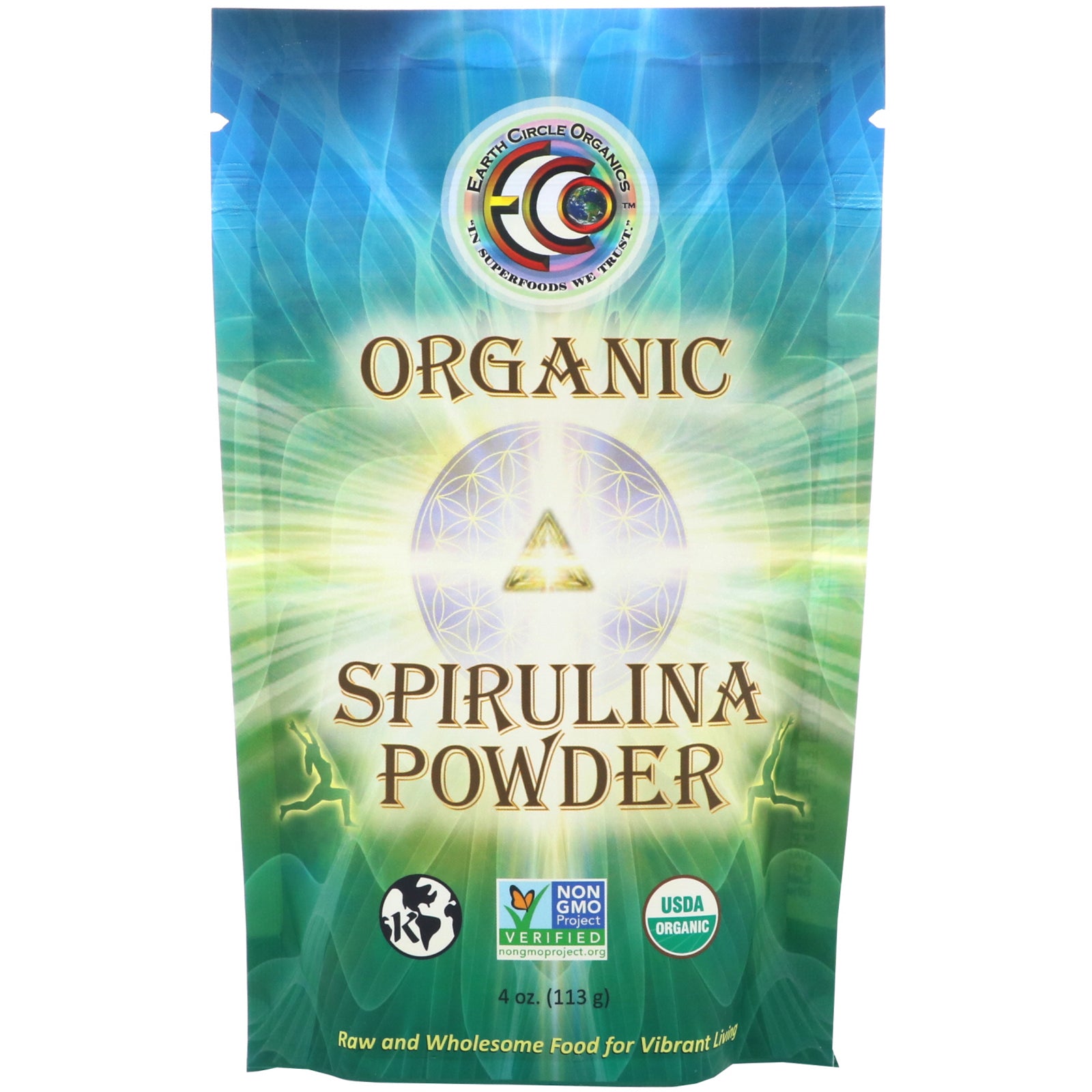 Earth Circle Organics, Organic Spirulina Powder (113 g)