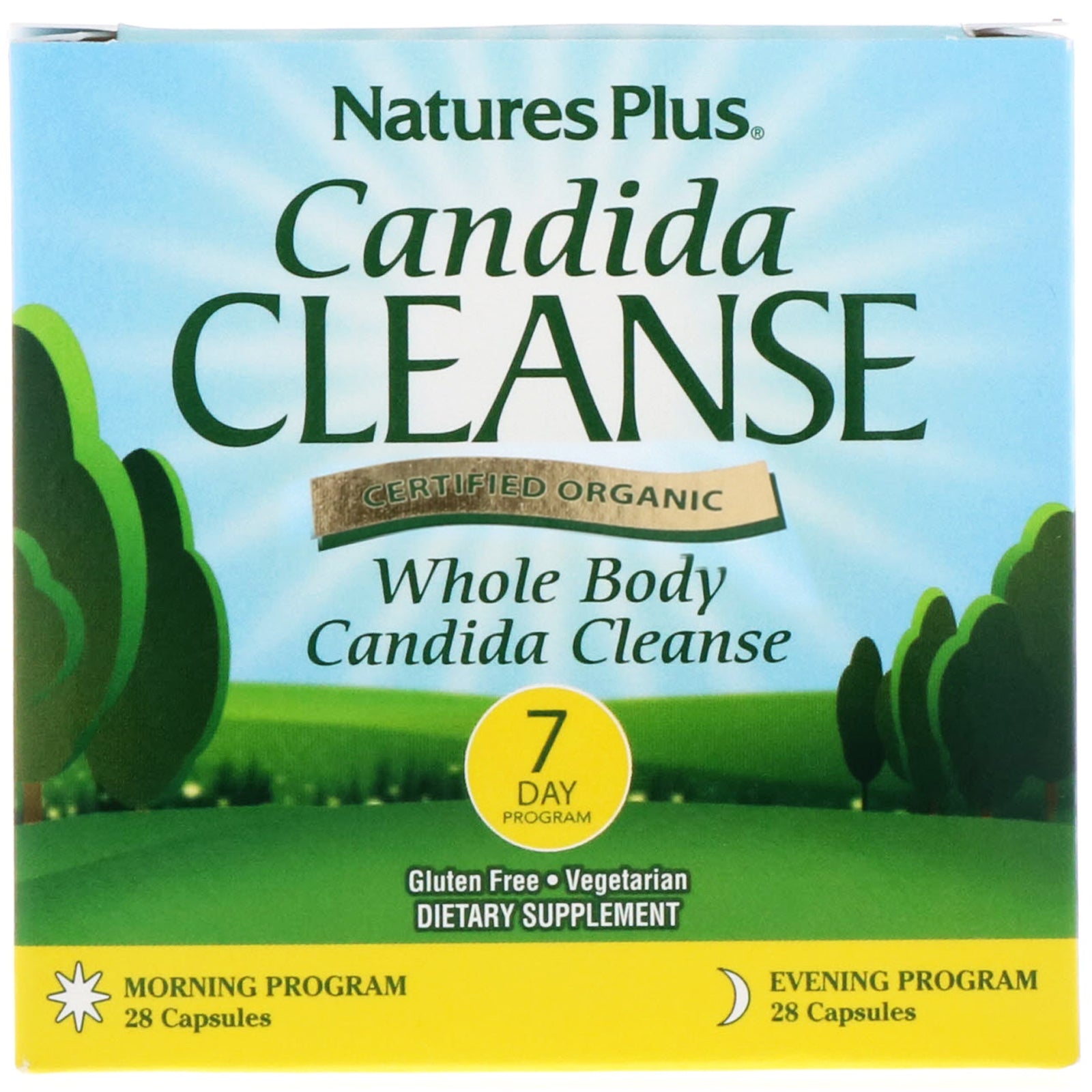 Nature's Plus, Candida Cleanse, 7 Day Program, 2 Bottles Capsules Each