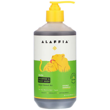 Alaffia, Kids Shampoo & Body Wash, Coconut Chamomile(476 ml)