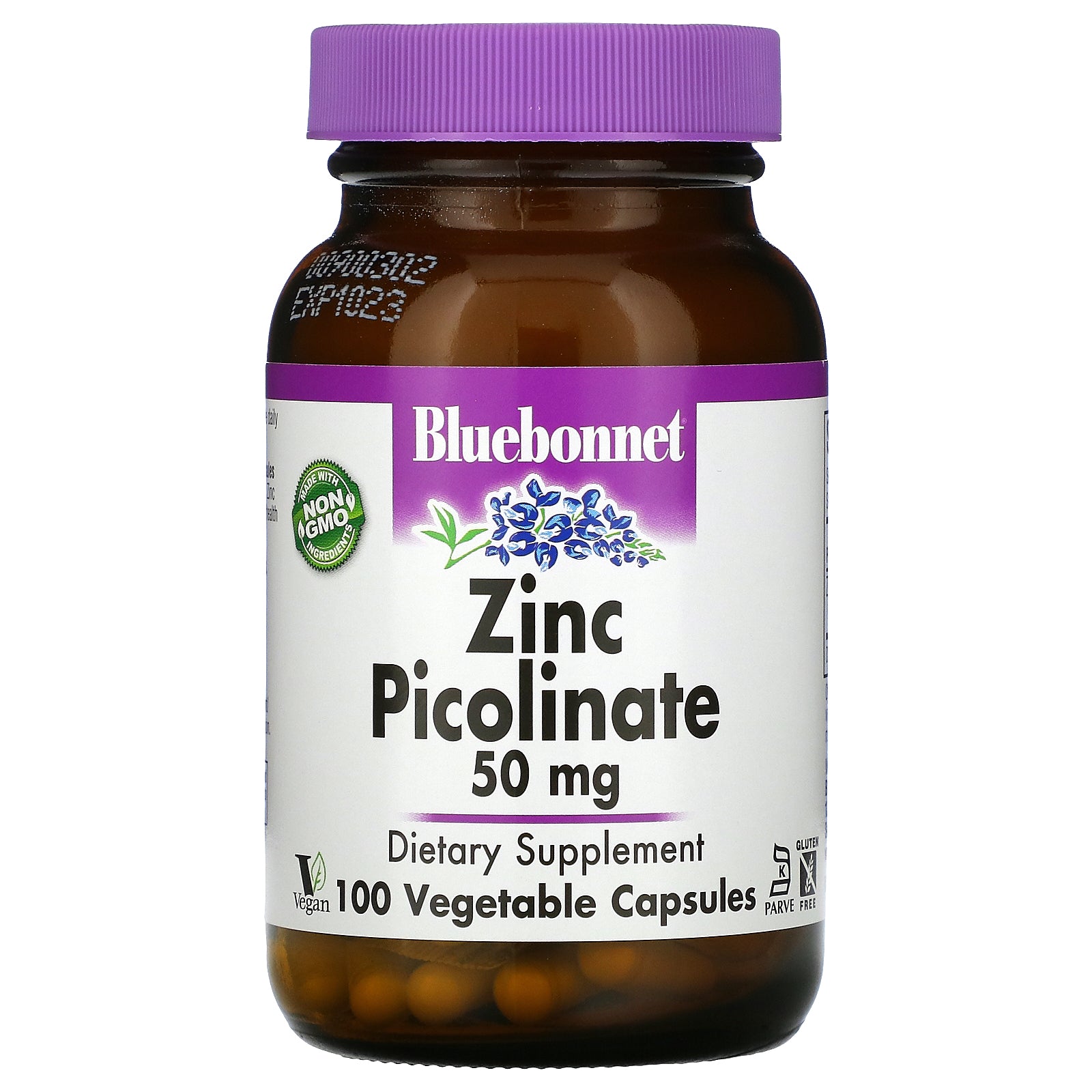 Bluebonnet Nutrition, Zinc Picolinate, 50 mg, Vegetable Capsules