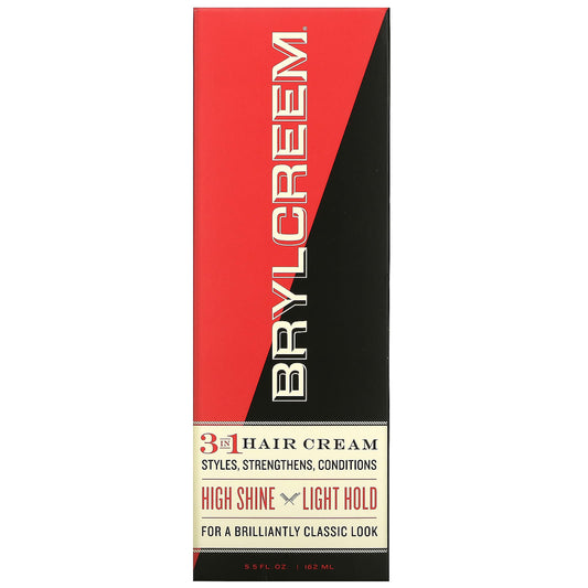 Brylcreem, 3 in 1 Hair Cream, High Shine, Light Hold