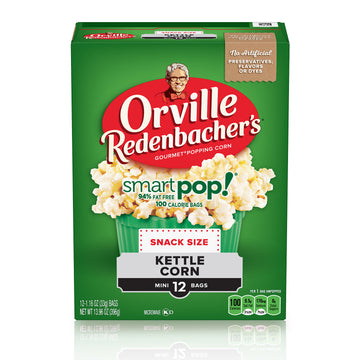 Orville Redenbacher's SmartPop! Kettle Corn Microwave Popcorn, Mini Bags, 12 Ct