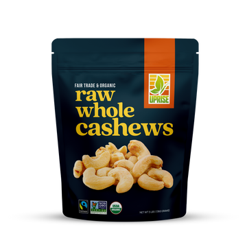 Fair Trade Organic Raw Whole Cashews