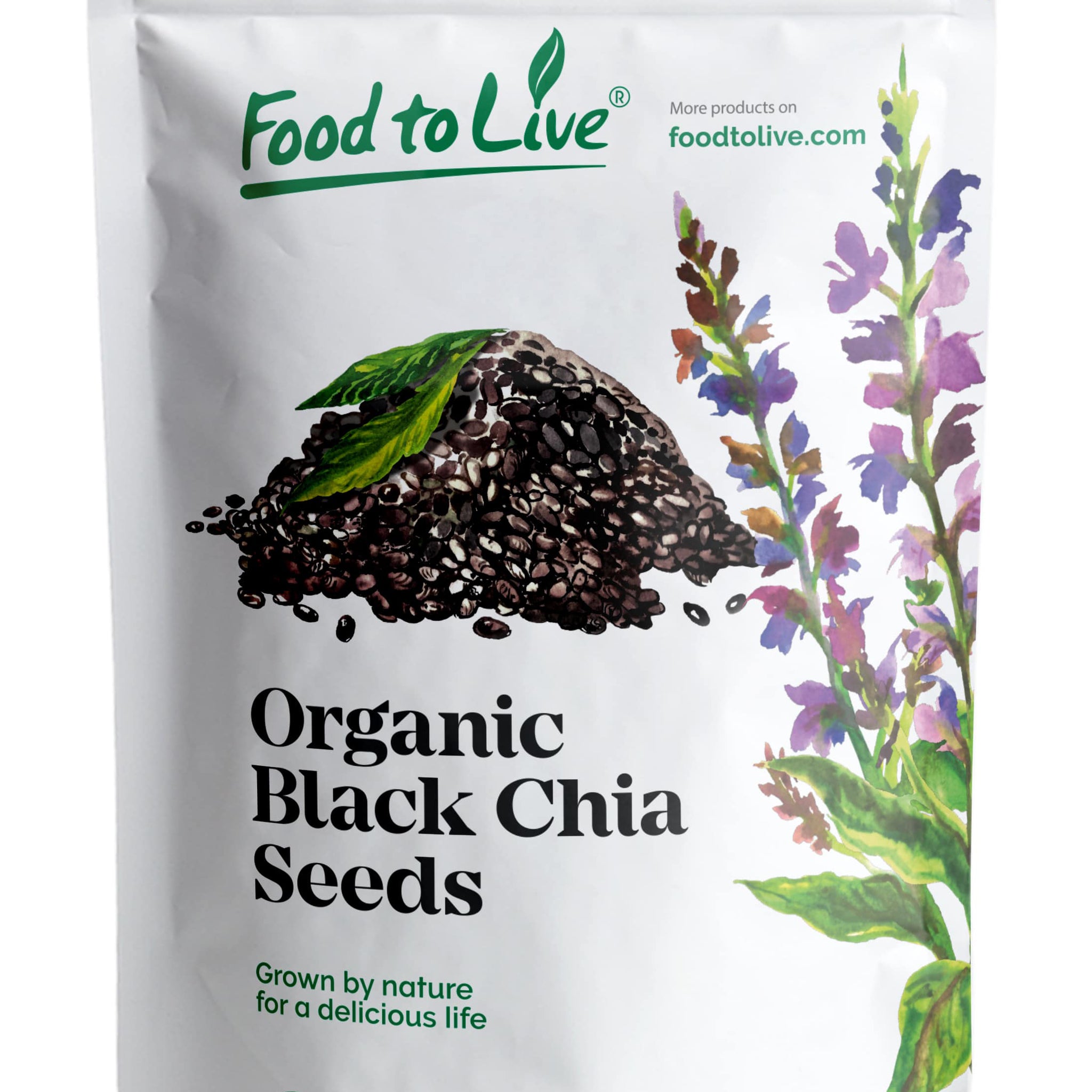 Food to Live Organic Black Chia Seeds