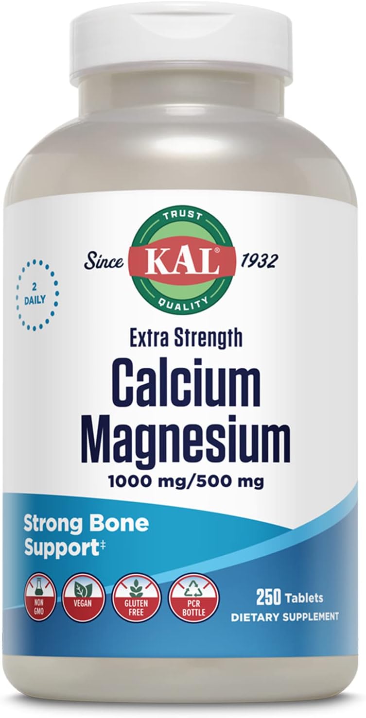 Kal Extra Strength Calcium Magnesium Tablets, 250 Count250 Count (Pack