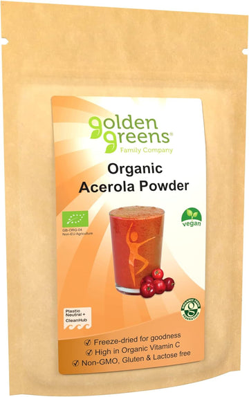 Golden Greens Organic Freeze-Dried Acerola Powder 125g

130 Grams