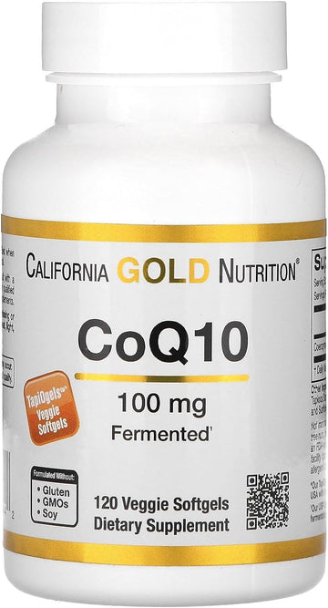 CoQ10 100 mg, Coenzyme Q10 Ubiquinone USP, Supports Mitochondrial Func