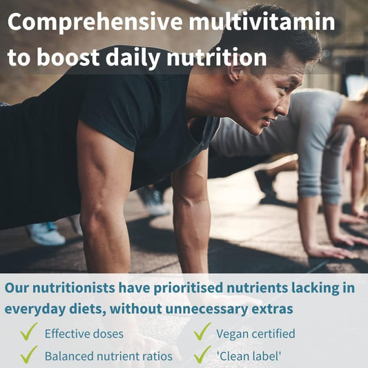 Men'S Multivitamin, Methylated B-Vitamins, Clean Label & Vegan, High S