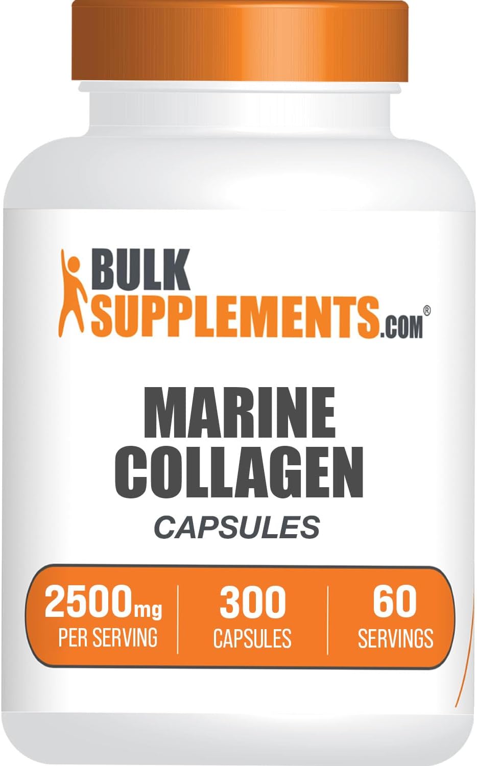 BulkSupplements.com Marine Collagen Capsules - Collagen Supp