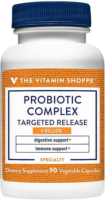 The Vitamin Shoppe Probiotic Complex 4 Billion Cfus Targeted Release 2.4 Ounces