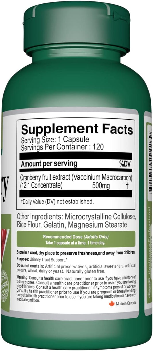 Vorst Cranberry 500mg with 12:1 Extract Ratio (6000 Raw Extract Equiva