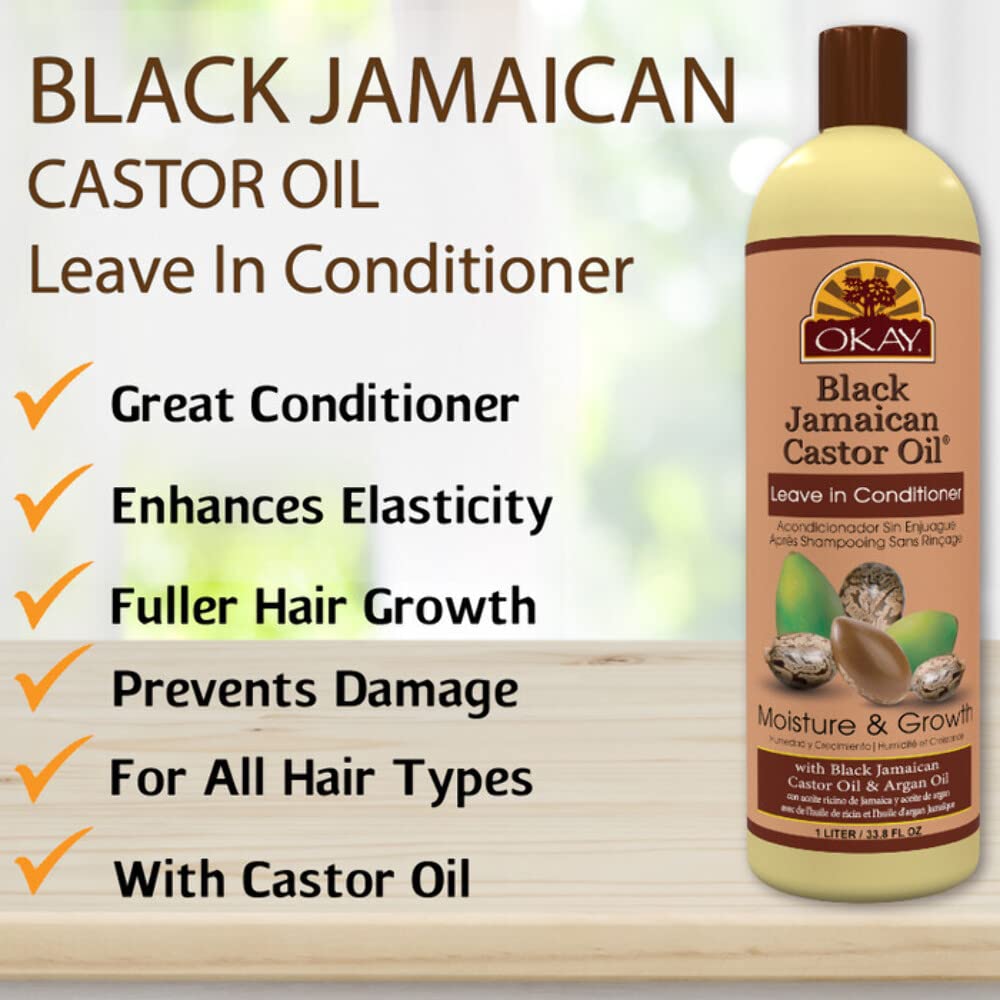 Esupli.com OKAY | Black Jamaican Castor Oil | Leave-In Conditioner for 