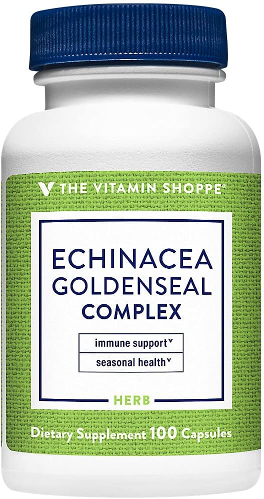 The Vitamin Shoppe Echinacea Goldenseal Complex, Seasonal Herbal Suppl
