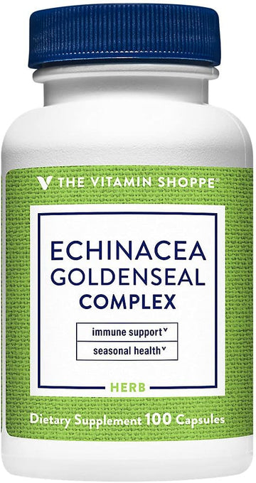 The Vitamin Shoppe Echinacea Goldenseal Complex, Seasonal Herbal Suppl