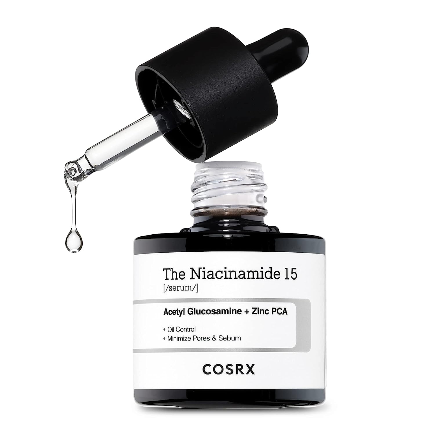 COSRX Niacinamide 15% Face Serum, Minimize Enlarged Pores, Redness Relief, Blemish & Discoloration Correcting Treatment, 0.67 ./20 , Not Tested on Animals, Korean Skincare