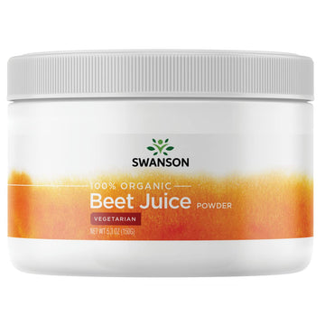 Swanson Certified Organic Beet Juice Powder 5.3 Ounce (150 g) Pwdr