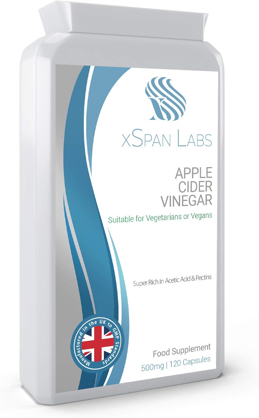 Apple Cider Vinegar 500Mg  120 Capsules  Premium Quality Acv Supplem110 Grams