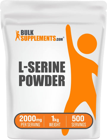 BULKSUPPLEMENTS.COM L-Serine Powder - Serine Supplement - L-Serine 200