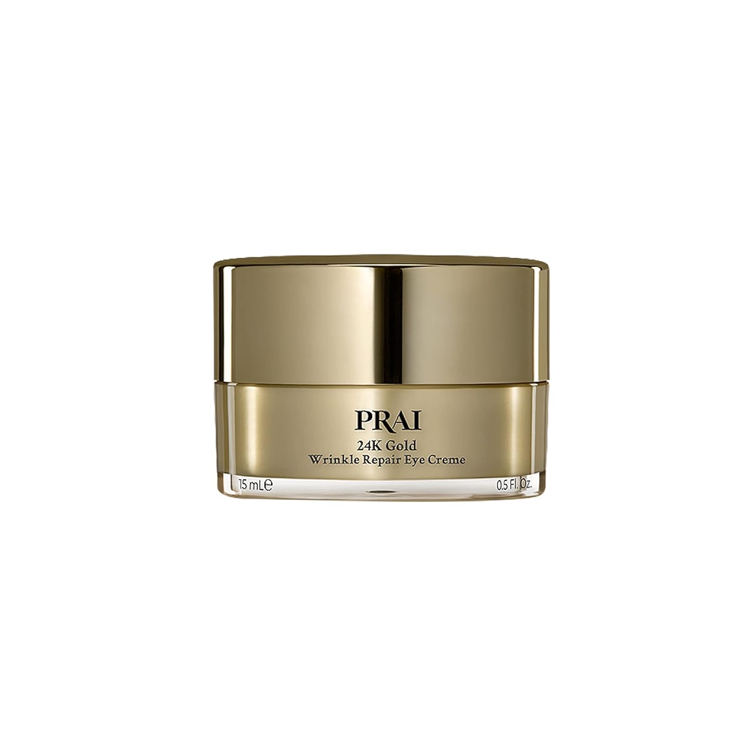 PRAI Beauty 24K Gold Wrinkle Repair Eye Creme - Anti-Aging and Anti-Wrinkle Eye Cream - Infused with Hyaluronic Acid and Real 24K Gold, 0.5