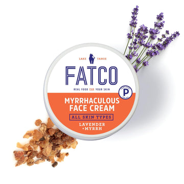 FATCO Organic Myrrhaculous Anti Aging Face Cream and Moisturizer Cream with Tallow and Myrrh - Lavender + Myrrh (1 )