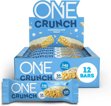 ONE Protein Bars, CRUNCH Marshmallow Treat, Gluten Free Protein Bars w0.42 Ounces