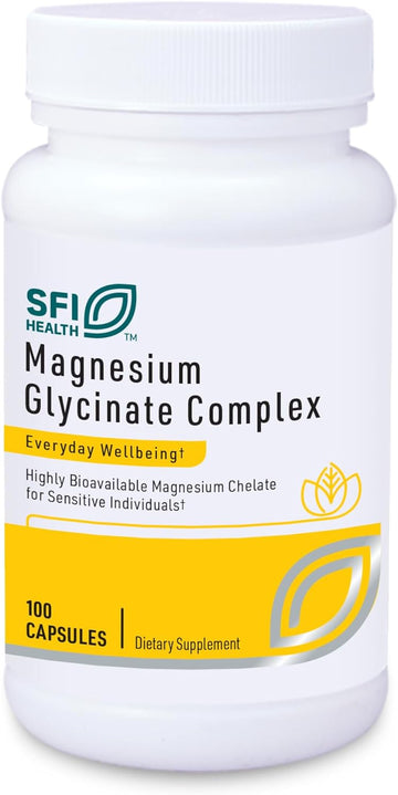 Klaire Labs Magnesium Glycinate Complex - 100mg Bisglycinate Blend to