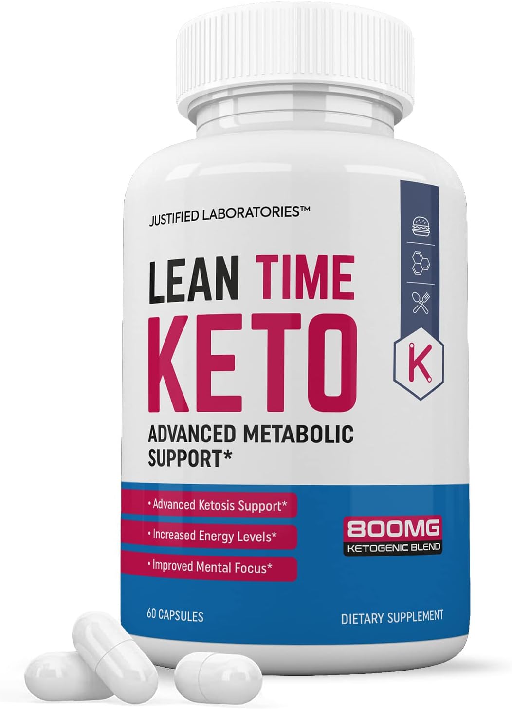 Lean Time Keto Pills Includes Apple Cider Vinegar goBHB Exogenous Ketones Advanced Ketogenic Supplement Ketosis Support