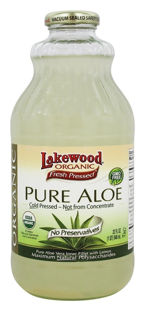 Lakewood, Organic Pure Aloe Juice, 32 Oz