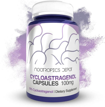 Nootropics Depot Cycloastragenol 10% Capsules | 100mg | 30 Count | Ast
