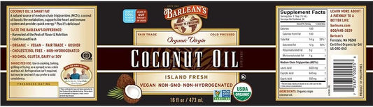 Barlean's Organic Virgin Coconut Oil 16