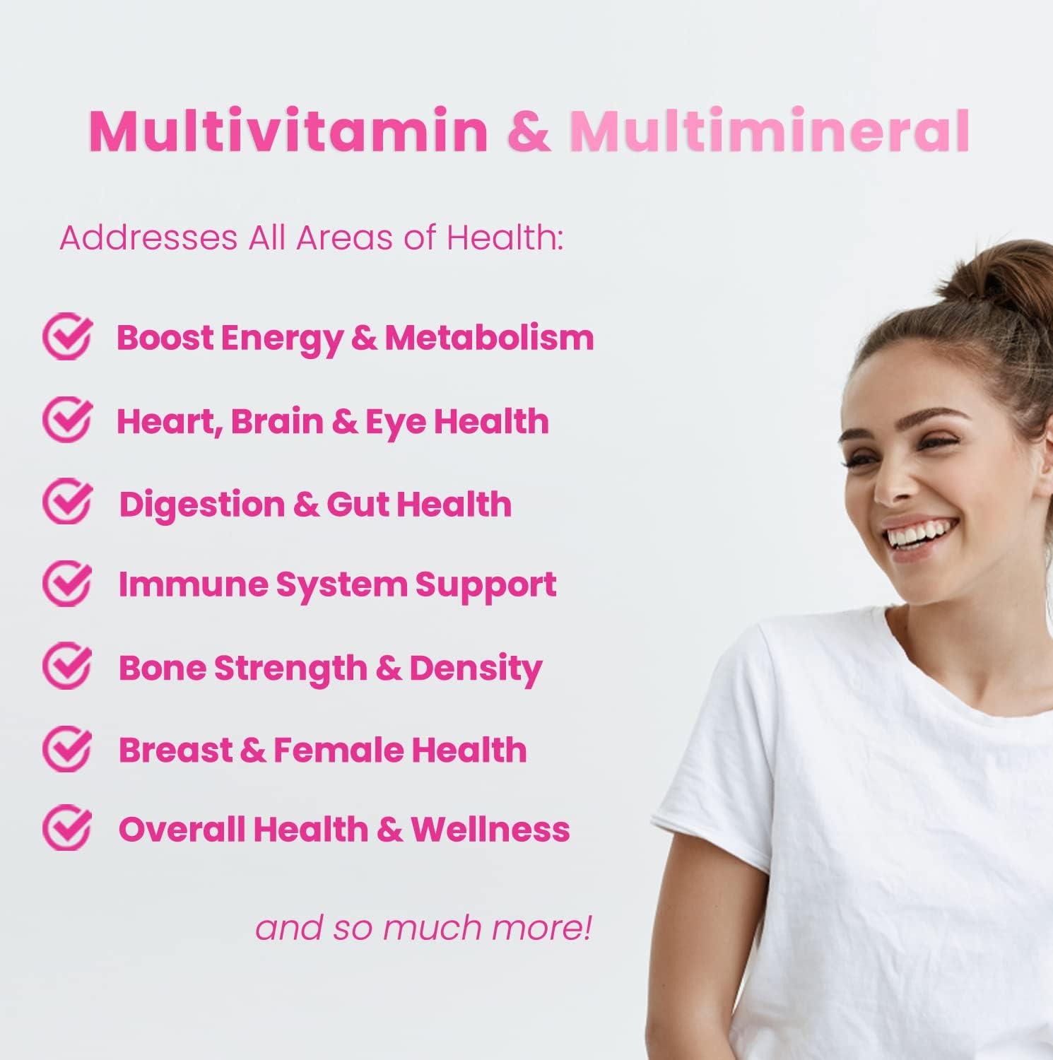NutraChamps Women's Daily Multivitamin Supplement - Vegan Capsules wit