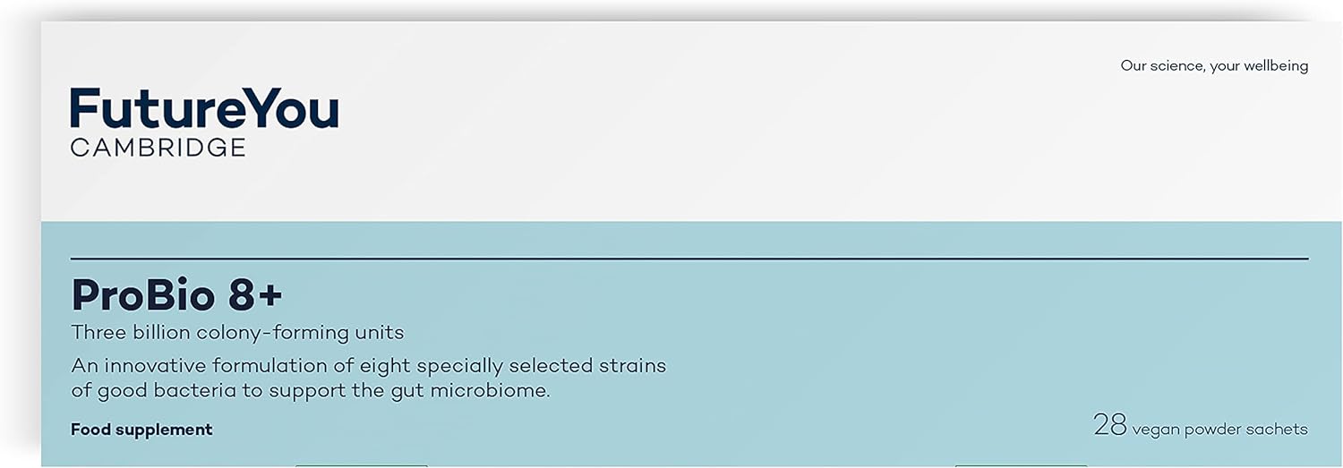 Futureyou Probio 8+ (28 Powder Sachets) Probiotics For Gut Health, Pro140 Grams