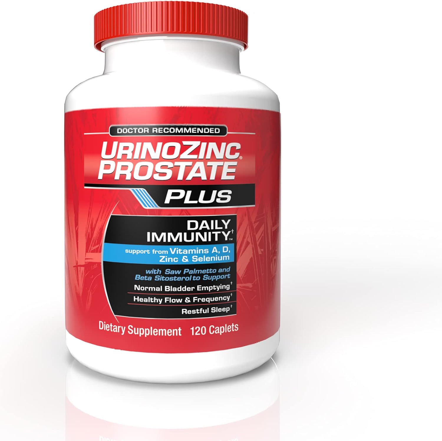 Urinozinc Prostate Plus Daily Immunity, 2 Month Supply, with Saw Palme