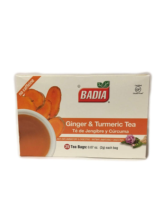 Ginger & Turmeric Tea Bags – 25 bags