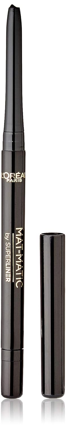 L'Oreal Paris Super Mat-matic Waterproof Eyeliner, Ultra Black, 0.017