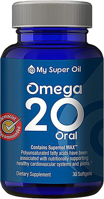 My Super Oil Omega 3 Burpless Fish Oil Supplement, 30 Soft gels, 300% More Effective Than Omega 3 Fish Oil, Supports Hea