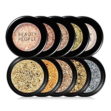 Beauty People ash Fix Pearl Pigment Pact (1.8g) Korean Cosmetics Shadow (10 Colors) (#08 ROMANTIC LIGHT)