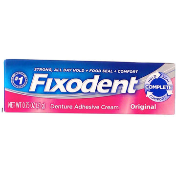 Fixodent Denture Adhesive Cream, Original, Strong And Long Hold - 0.75  by Fixodent