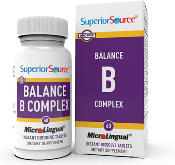 Superior Source B Complex Folic Acid/Biotin (60 Tablets)