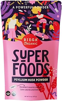 Riega Organic Superfoods Psyllium Husk Powder, Organic Psyllium Husk F