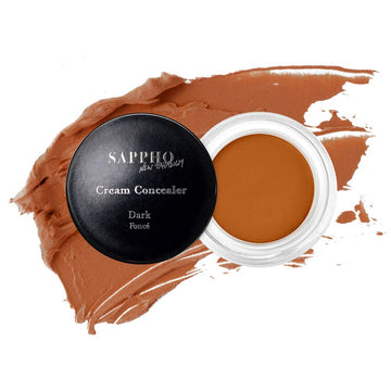 SAPPHO New Paradigm - Organic Cream Concealer | Clean, Vegan, Cruelty-Free Makeup (5 - Dark)