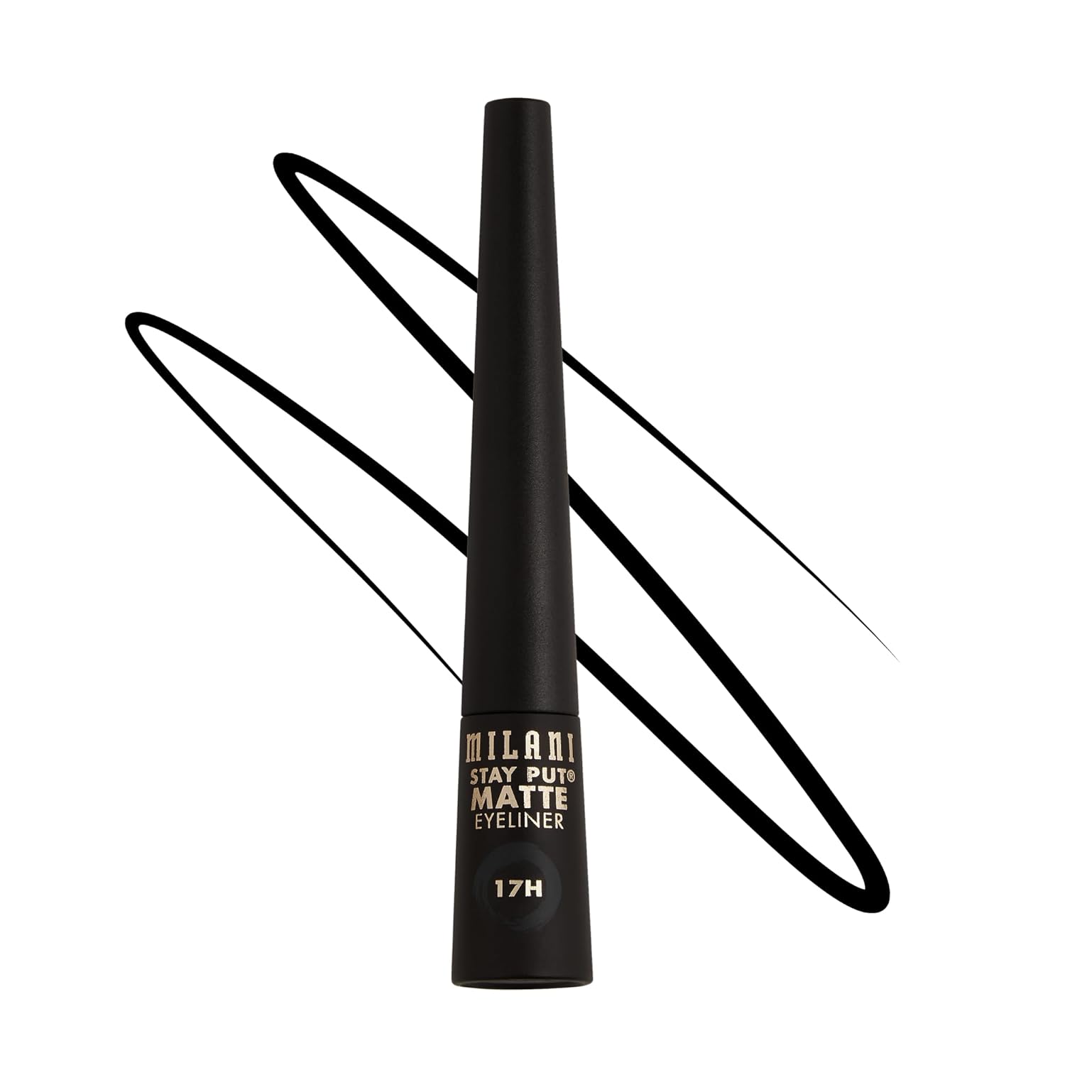 Milani Stay Put Matte Liquid Eyeliner - Liquid Eyeliner Pen, Long Lasting & Smudgeproof Makeup Pen Black